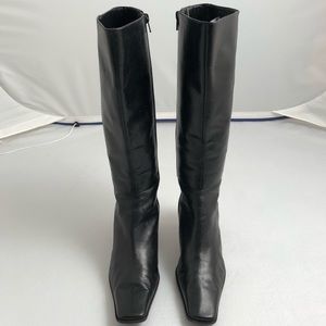 nine west square toe boots
